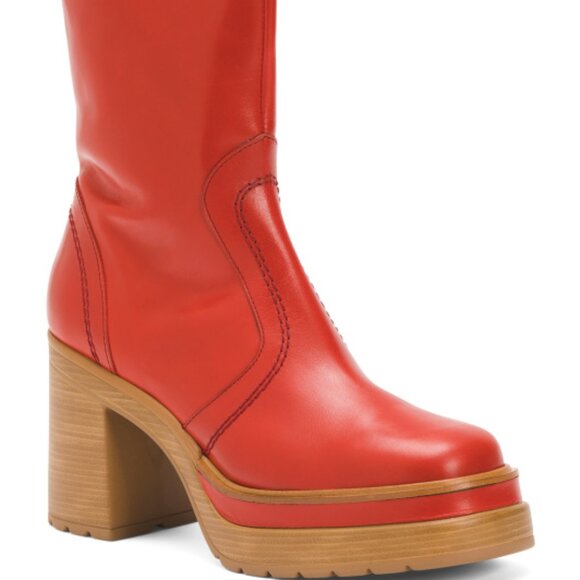 PONS QUINTANA Shoes - NEW PONS QUINTANA Made In Spain Leather Ofelia Platform Heeled Booties 1568MN